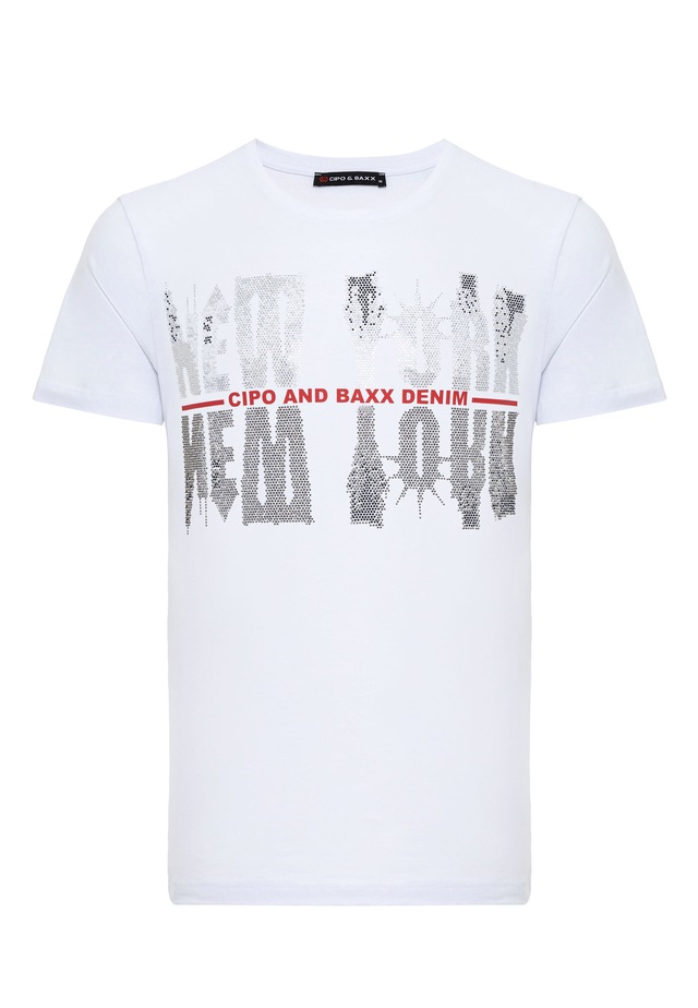 Cipo & Baxx T-Shirt »T-Shirt« mit New York-Motiv