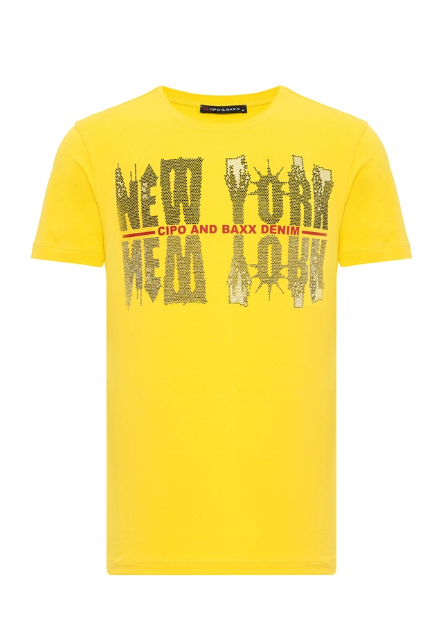 Cipo & Baxx T-Shirt »T-Shirt« mit New York-Motiv