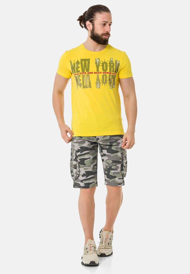 Cipo & Baxx T-Shirt »T-Shirt« mit New York-Motiv