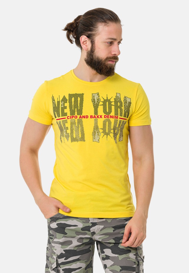 Cipo & Baxx T-Shirt »T-Shirt« mit New York-Motiv