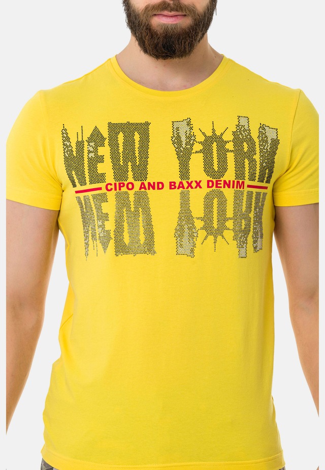Cipo & Baxx T-Shirt »T-Shirt« mit New York-Motiv