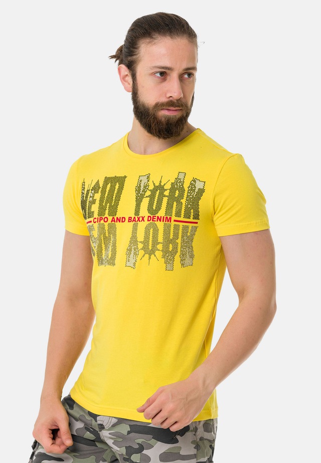 Cipo & Baxx T-Shirt »T-Shirt« mit New York-Motiv
