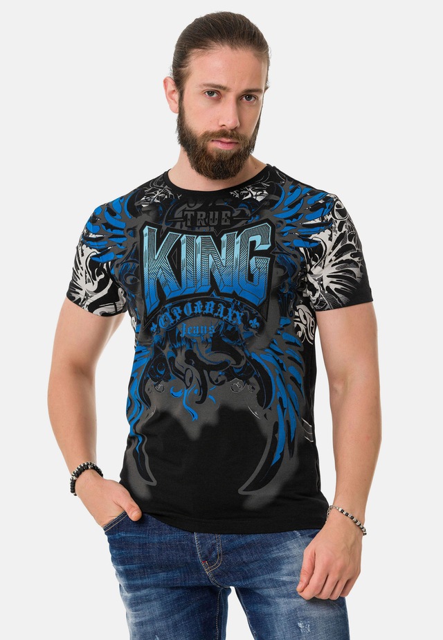 Cipo & Baxx T-Shirt »T-Shirt« mit hochwertigem Frontmotiv