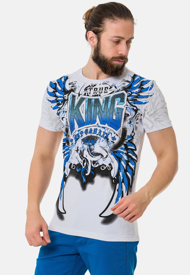 Cipo & Baxx T-Shirt »T-Shirt« mit hochwertigem Frontmotiv