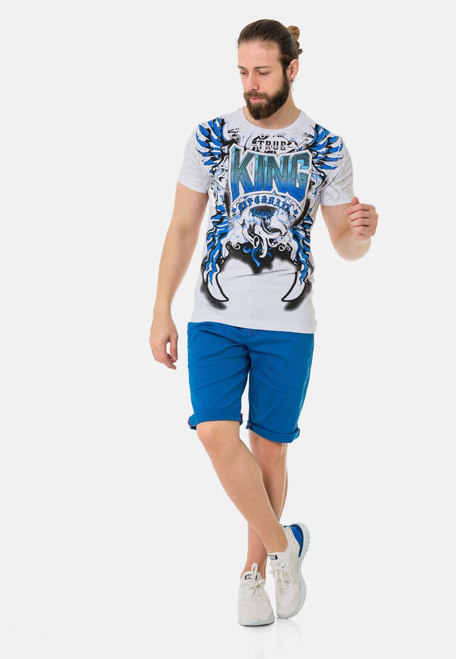 Cipo & Baxx T-Shirt »T-Shirt« mit hochwertigem Frontmotiv