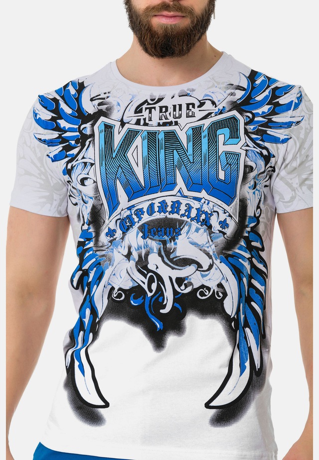 Cipo & Baxx T-Shirt »T-Shirt« mit hochwertigem Frontmotiv