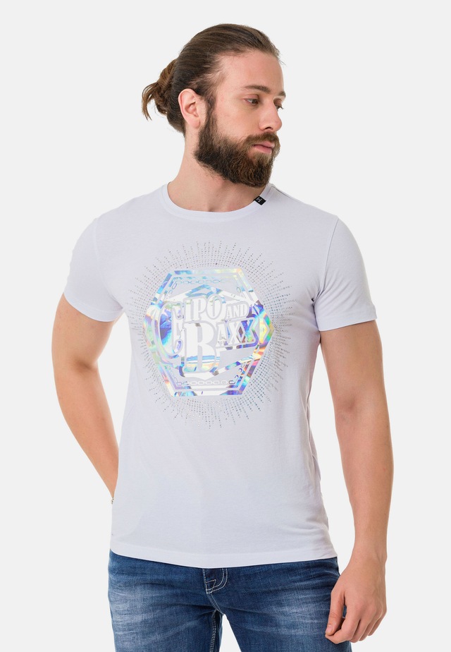 Cipo & Baxx T-Shirt »CT720« gerade geschnitten