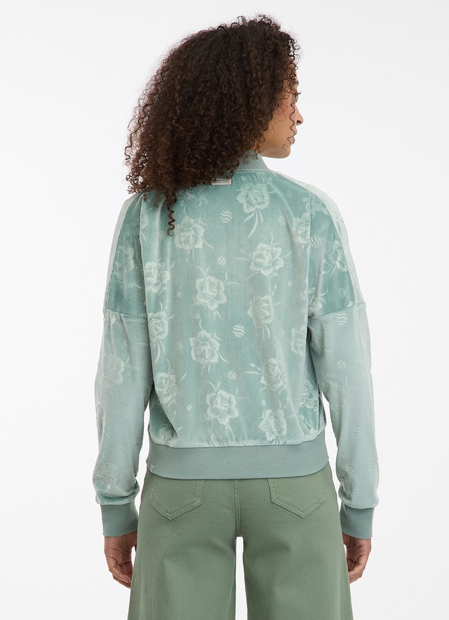 Ragwear Sweatjacke »DORON VELVET« weiche Samt Optik