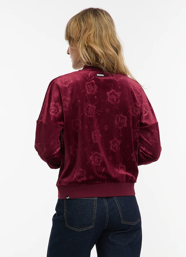 Ragwear Sweatjacke »DORON VELVET« weiche Samt Optik