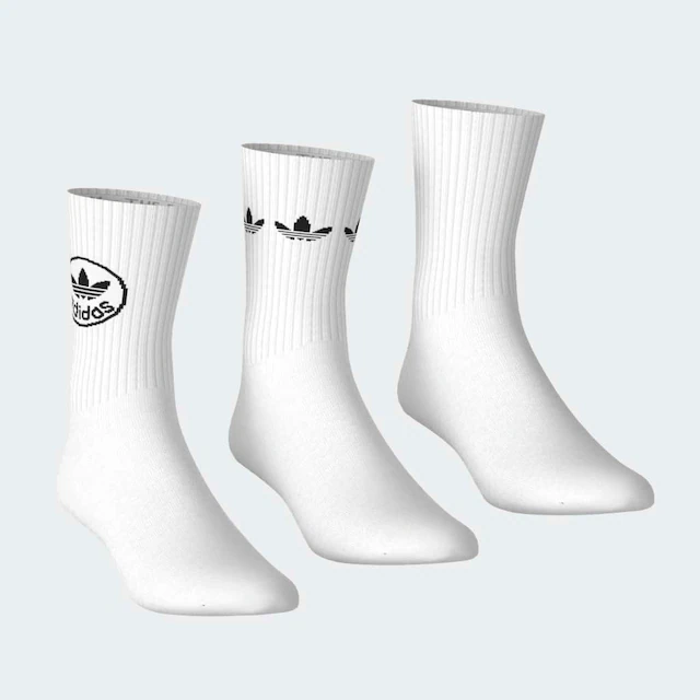 adidas Originals Sportsocken »TREFOILS CREW, 3 PAAR« 3 Paar tlg. im 3er-Set, für Erwachsene, neutraler Schnitt