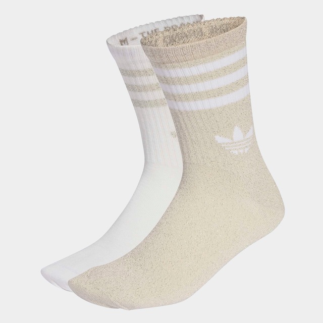 adidas Originals Sportsocken »3-STREIFEN GLITZER CREW, 2 PAAR« 2 Paar tlg. für Laufen, mit Rippbündchen, mit Glitzer auf 3-Streifen und Trefoil
