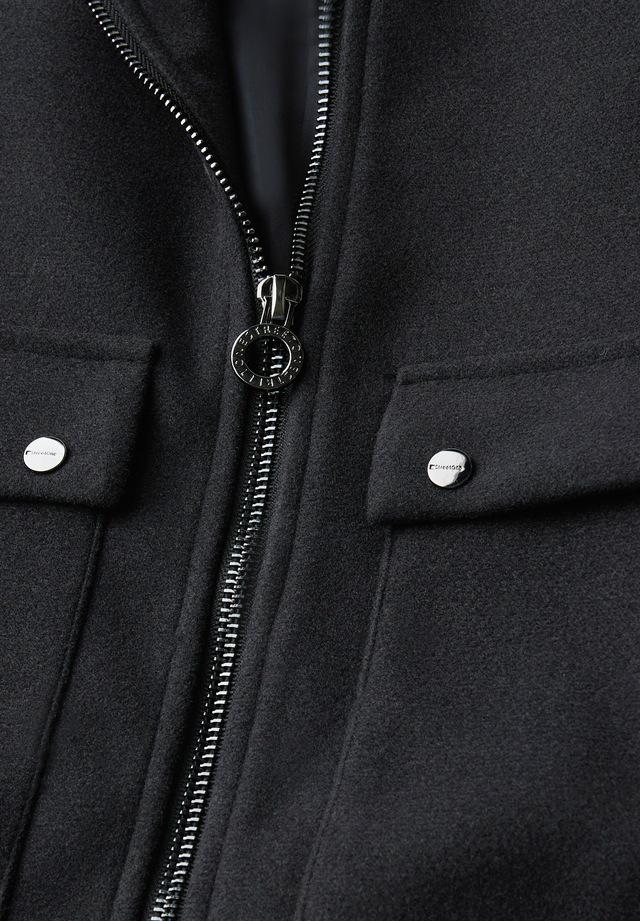 STREET ONE Kurzjacke ohne Kapuze Abnehmbarer Kragenbesatz