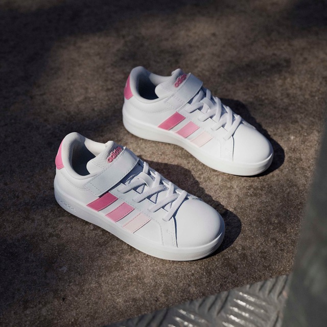 adidas Sportswear Sneaker »GRAND COURT 3.0 FÜR KINDER« mit Klettverschluss, für Kinder