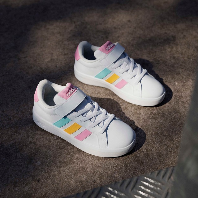 adidas Sportswear Sneaker »GRAND COURT 3.0 FÜR KINDER« mit Klettverschluss, für Kinder