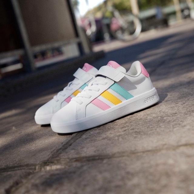 adidas Sportswear Sneaker »GRAND COURT 3.0 FÜR KINDER« mit Klettverschluss, für Kinder