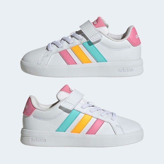 adidas Sportswear Sneaker »GRAND COURT 3.0 FÜR KINDER« mit Klettverschluss, für Kinder