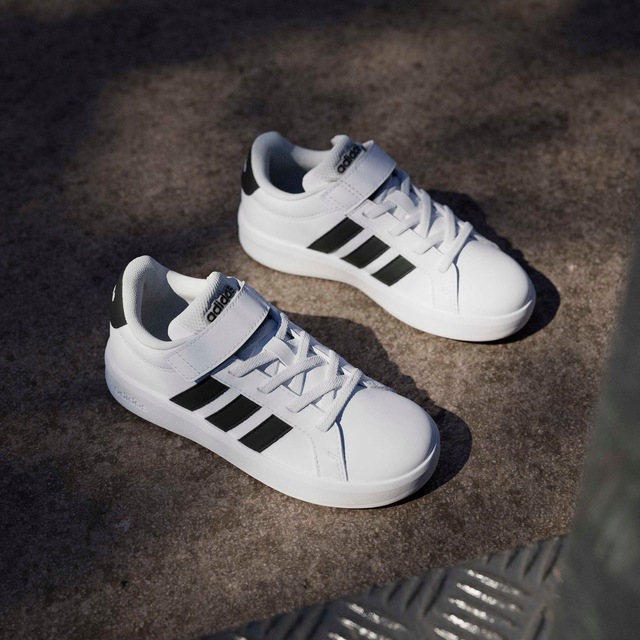 adidas Sportswear Sneaker »GRAND COURT 3.0 FÜR KINDER« mit Klettverschluss, für Kinder