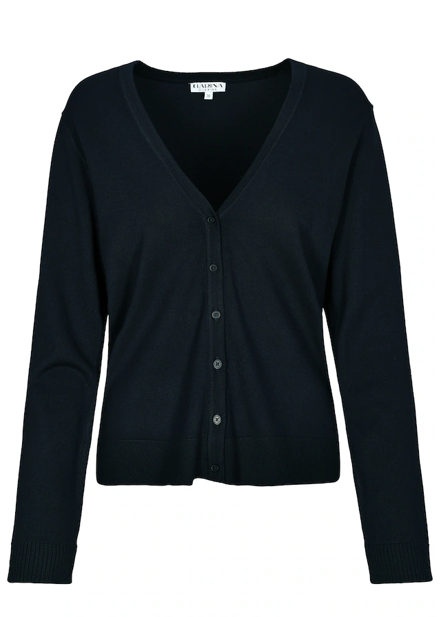 Clarina Strickjacke »WALTER« Viskose-Polyamid Mischung