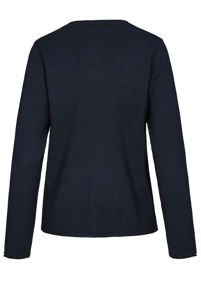 Clarina Strickjacke »WALTER« Viskose-Polyamid Mischung