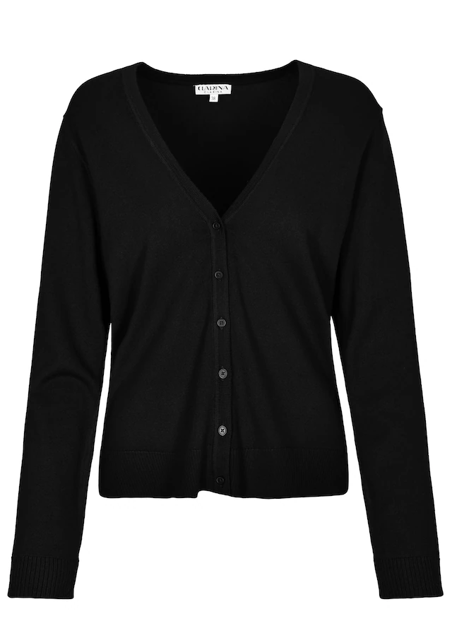 Clarina Strickjacke »WALTER« Viskose-Polyamid Mischung
