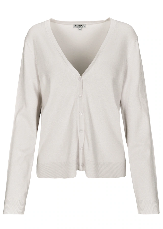 Clarina Strickjacke »WALTER« Viskose-Polyamid Mischung