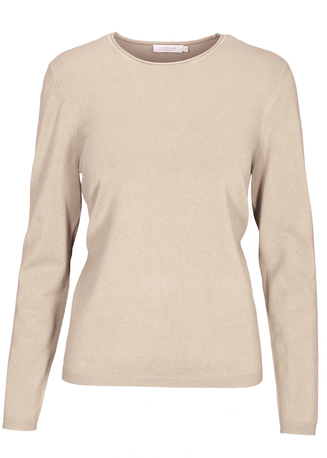 Clarina Strickpullover »PETRA« Viskose-Polyamid Mischung