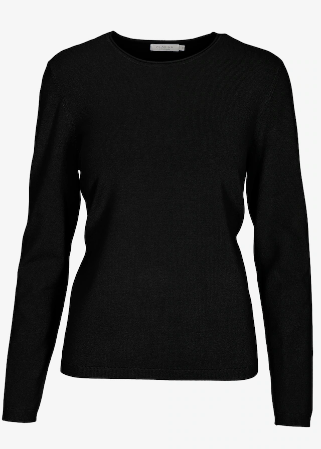 Clarina Strickpullover »PETRA« Viskose-Polyamid Mischung