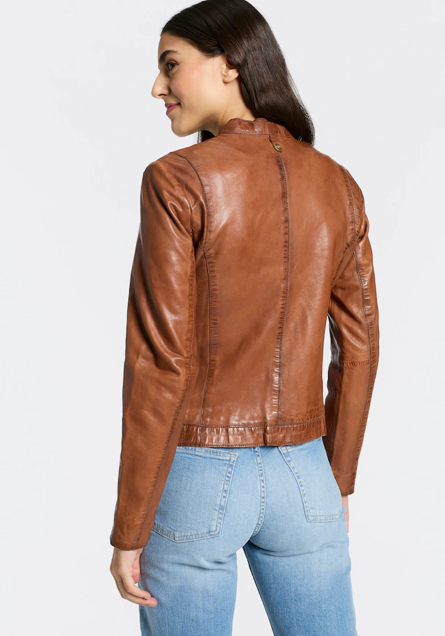 Mauritius Lederjacke »MWKawira« mit Stehkragen