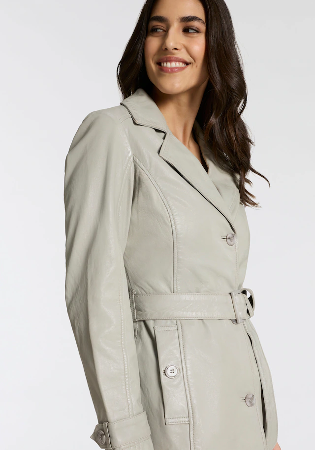 Mauritius Trenchcoat »MWLeoniz« aus Echtleder, mit Taillengürtel