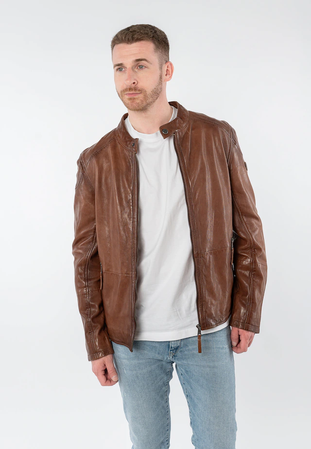 Mauritius Lederjacke »MMBaydo« mit Bikerkragen
