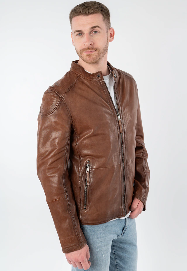 Mauritius Lederjacke »MMBaydo« mit Bikerkragen
