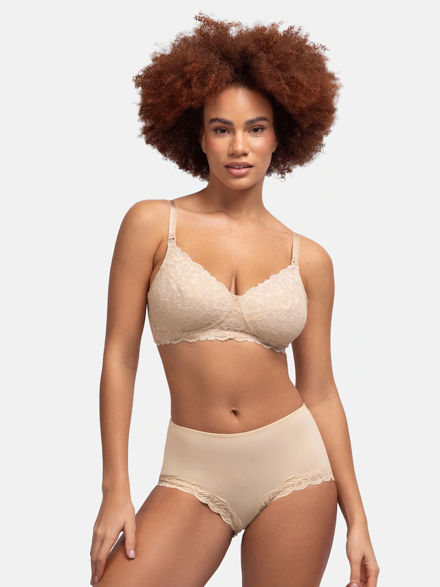 Dorina »Valeria Nursing Bra« mit Bügel, Stillclips für Einhandbedienung, mit Spitze