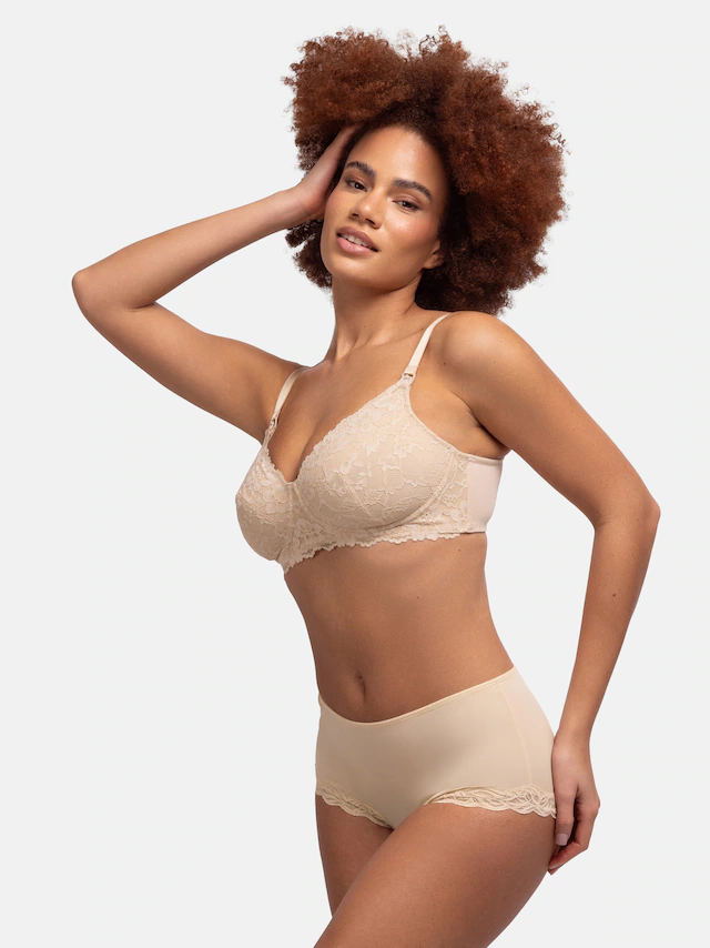 Dorina »Valeria Nursing Bra« mit Bügel, Stillclips für Einhandbedienung, mit Spitze