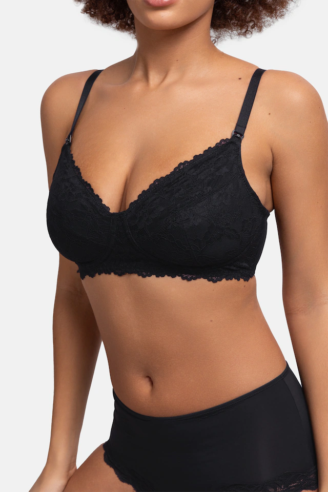 Dorina »Valeria Nursing Bra« mit Bügel, Stillclips für Einhandbedienung, mit Spitze
