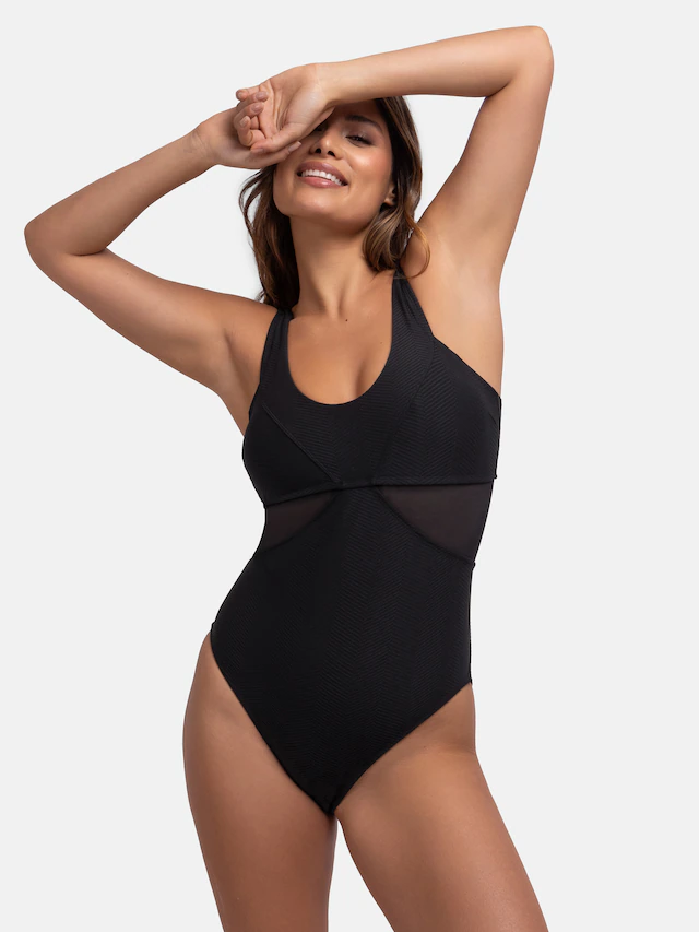 Dorina Badeanzug »Saint Tropez« Ohne Bügel, Powermesh, herausnehmbare Polster