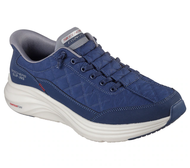 Skechers Slip-On Sneaker »CONTOUR FOAM« Slipper, Schnürschuh in veganer Verarbeitung, Cozy Fit™-Komfort