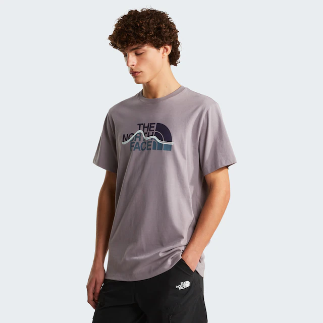 The North Face T-Shirt »M MOUNTAIN LINE REGULAR SHORT SLEEVE TEE« normale Passform, Kurzarm, für sportliche Aktivitäten und Outdoor