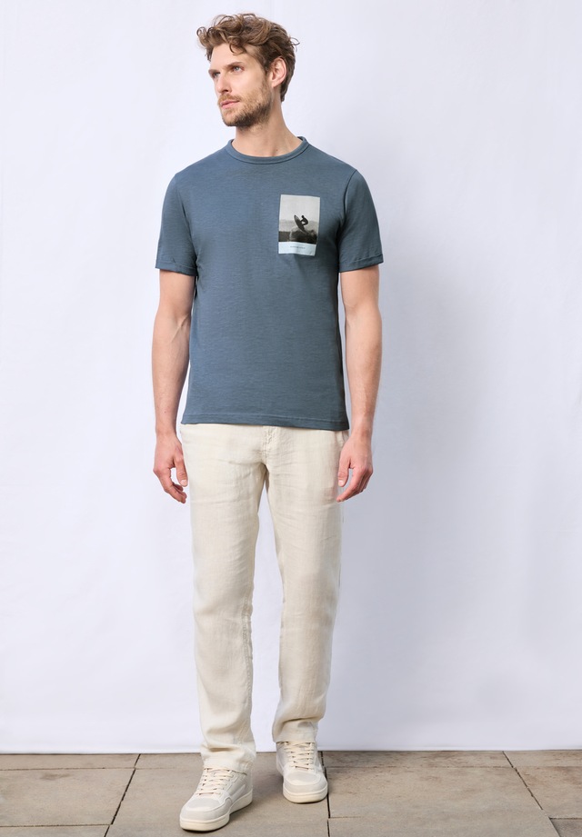 STREET ONE MEN T-Shirt aus reiner Baumwolle