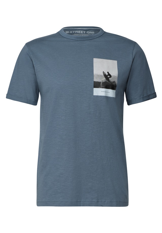 STREET ONE MEN T-Shirt aus reiner Baumwolle