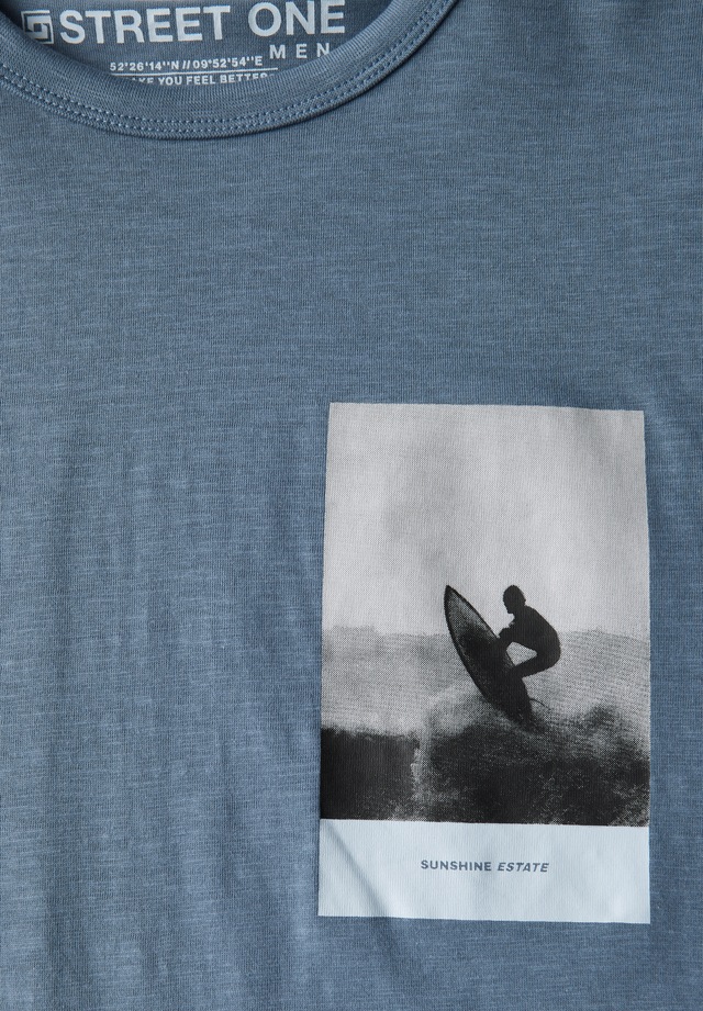 STREET ONE MEN T-Shirt aus reiner Baumwolle