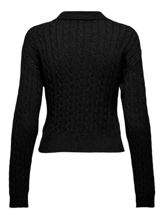 ONLY Strickpullover »ONLKATIA LS CABLE POLO CC KNT«