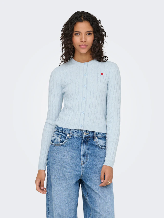 ONLY Strickjacke »ONLKATIA LS CABLE BUTTON CARDIGAN CC KNT«