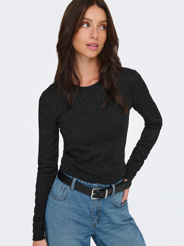 ONLY Langarmshirt »ONLZELE L/S ROUNDNECK TOP JRS«