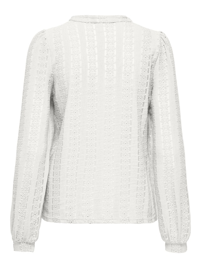 ONLY Blusenshirt »ONLMELANIE L/S SPLIT TOP JRS«