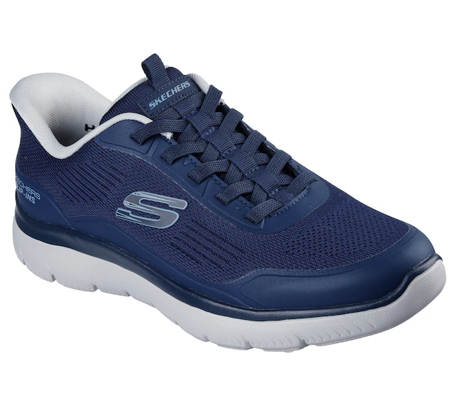Skechers Slip-On Sneaker »SUMMITS-LEYTER« Slipper, Schnürschuh mit Handsfree Slip-Ins Funktion