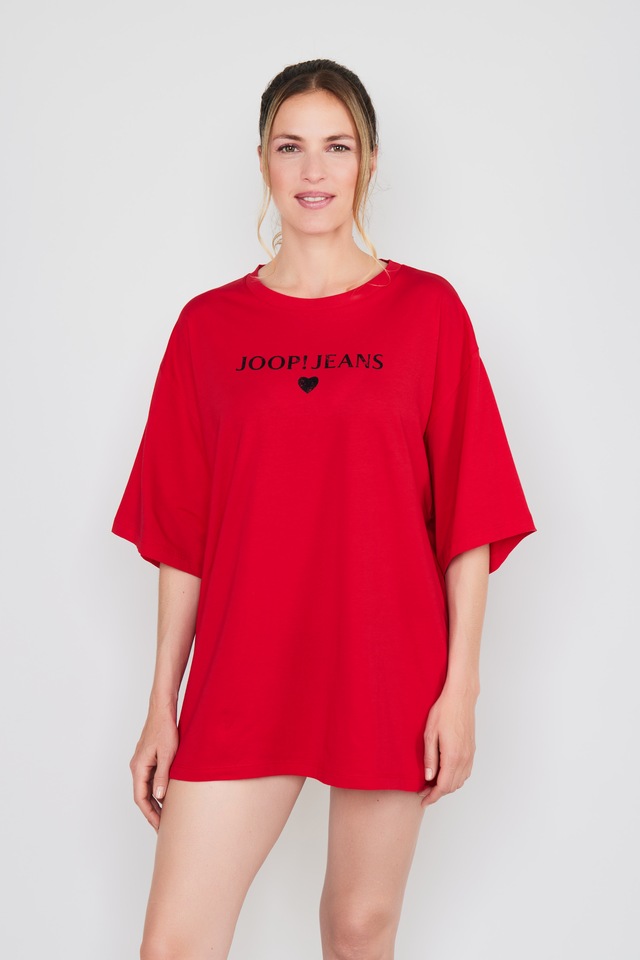 JOOP! Jeans T-Shirt »After Dark (JOOP! Jeans)« mit Logo-Schriftzug vorn, Kurzarm, Rundhalsausschnitt