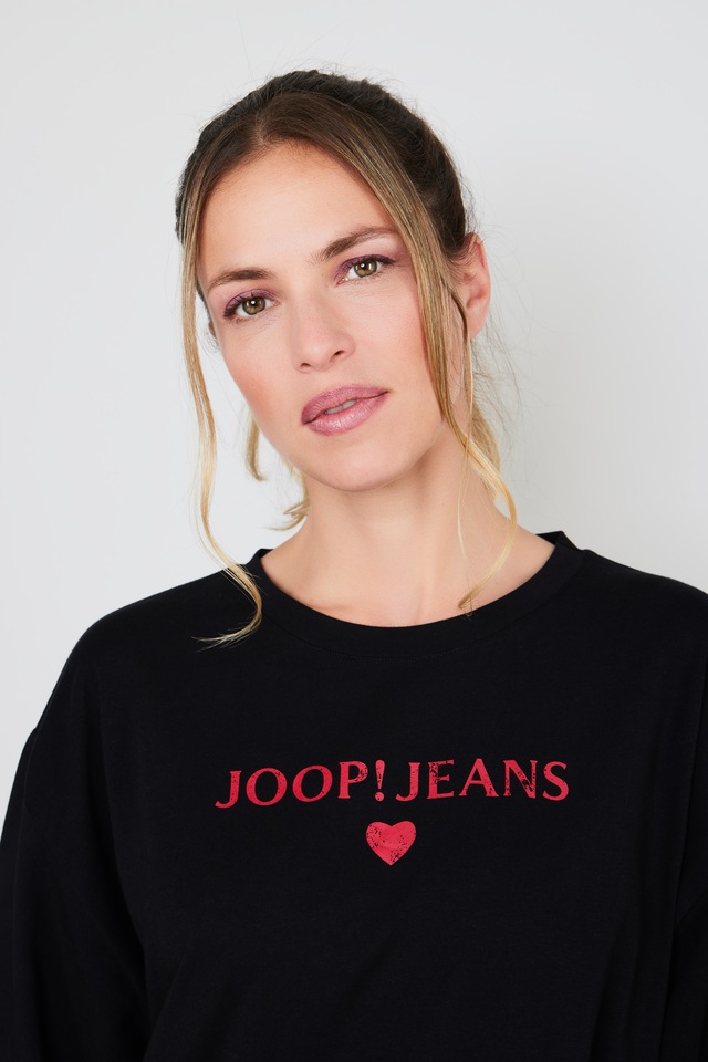 JOOP! Jeans T-Shirt »After Dark (JOOP! Jeans)« mit Logo-Schriftzug vorn, Kurzarm, Rundhalsausschnitt