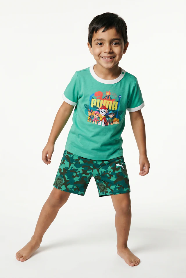 PUMA Trainingsanzug »X PAW PATROL MINICATS TEE AND SHORTS SET INF« 2 zweiteiliges Set, Regular Fit, ohne Kapuze