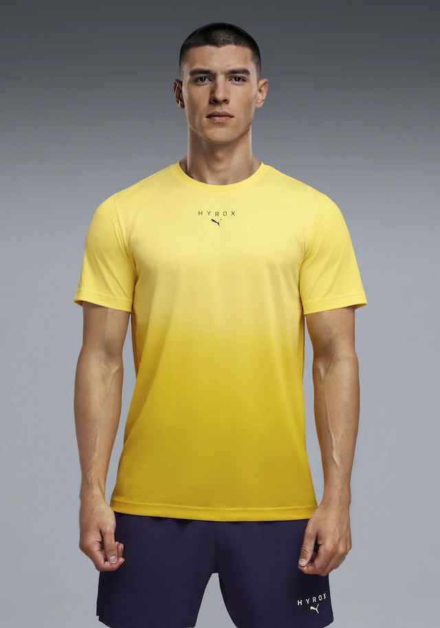PUMA Trainingsshirt »M X HYROX POLY GRAPHIC TEE« reguläre Passform, Kurzarm, für Fitness und sportliche Aktivitäten