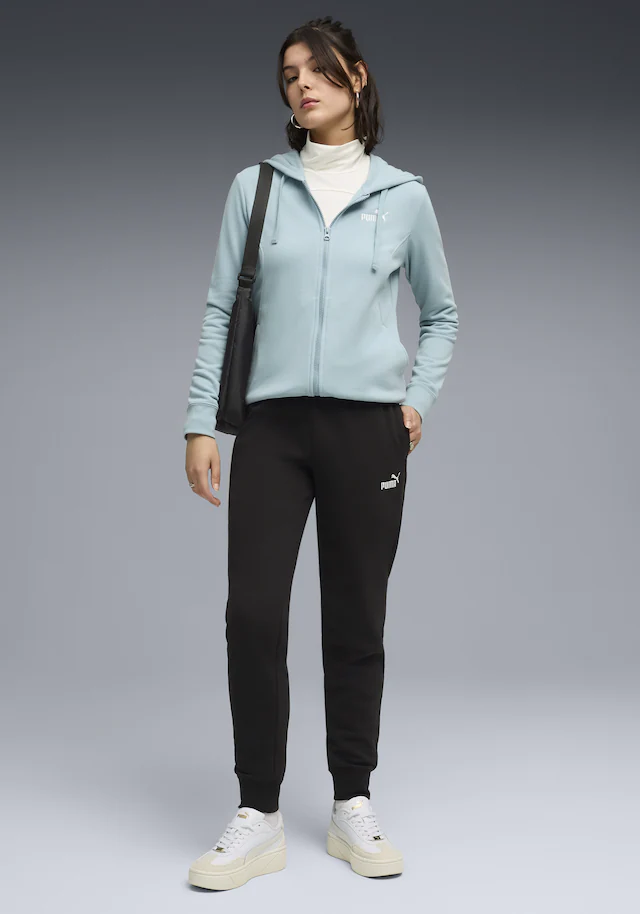 PUMA Trainingsanzug »HOODED SWEAT SUIT TR CL« 2 tlg. mit Kapuze, lockere Passform